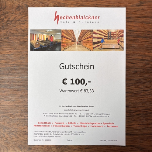 Geschenkgutschein